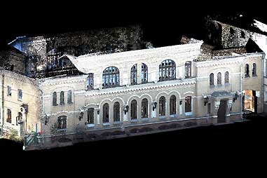 Архитектурный обмер фасада объекта культурного наследия лазерным сканером